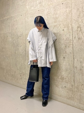 「Levi's」｜「アイテム（ブーツ）」を使った、ツンさん（レディース・159cm）の冬コーディネート