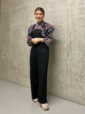 「アイテム（オールインワン・サロペット）」を使った、ツンさん（レディース・159cm）の夏コーディネート