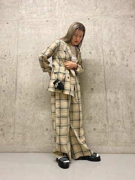 「KBF+（ケービーエフプラス）のアイテム」を使った、ツンさん（レディース・159cm）の夏コーディネート