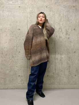 「Levi's」｜「アイテム（ブーツ）」を使った、ツンさん（レディース・159cm）の冬コーディネート