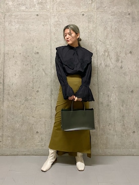 「LAATO（ラート）のアイテム」を使った、ツンさん（レディース・159cm）の冬コーディネート