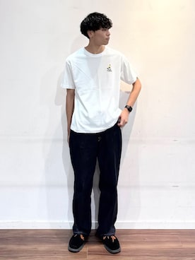 「アイテム（Tシャツ/カットソー）」を使った、shunさん（メンズ・186cm）の夏コーディネート