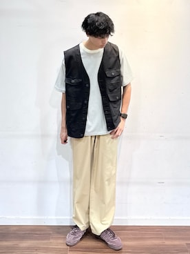 「アイテム（ベスト）」を使った、shunさん（メンズ・186cm・20代）の夏コーディネート