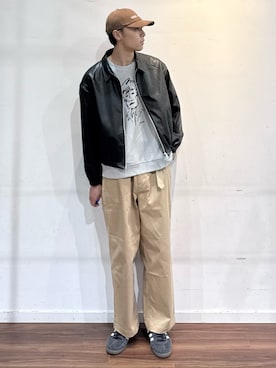 「アイテム（キャップ）」を使った、shunさん（メンズ・186cm・20代）の秋コーディネート