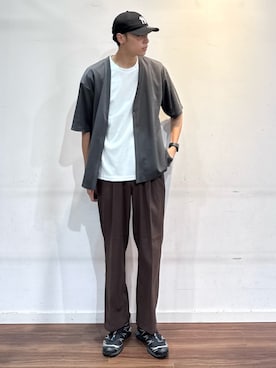 「アイテム（Tシャツ/カットソー）」を使った、shunさん（メンズ・186cm）の夏コーディネート