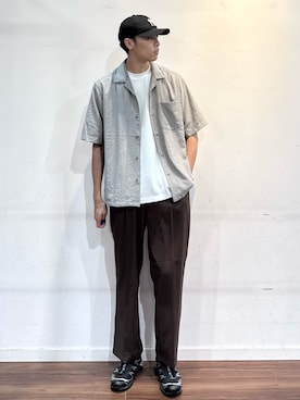 「アイテム（シャツ/ブラウス）」を使った、shunさん（メンズ・186cm）の夏コーディネート