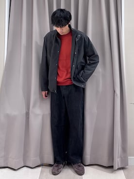 「アイテム（スウェット）」を使った、shunさん（メンズ・186cm）の秋コーディネート