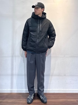 「アイテム（ダウンジャケット/コート）」を使った、shunさん（メンズ・186cm）の冬コーディネート
