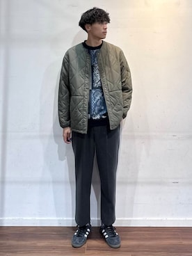 「アイテム（ダウンジャケット/コート）」を使った、shunさん（メンズ・186cm）の冬コーディネート