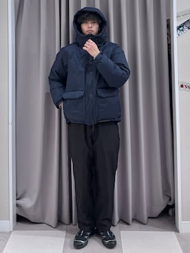 「アイテム（その他アウター）」を使った、shunさん（メンズ・186cm）の冬コーディネート