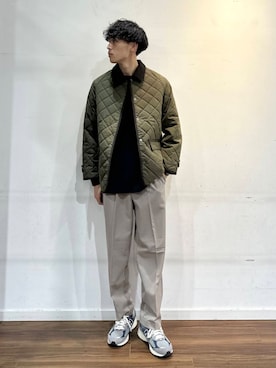 「アイテム（ミリタリージャケット）」を使った、shunさん（メンズ・186cm）の秋コーディネート
