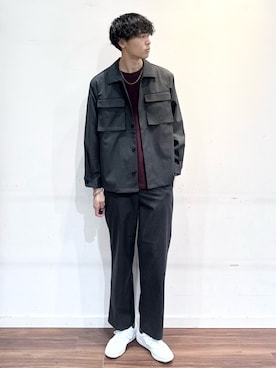 「アイテム（ジャケット/アウター）」を使った、shunさん（骨格ナチュラル・メンズ・186cm）の秋コーディネート