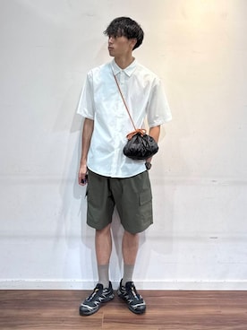 「アイテム（バッグ）」を使った、shunさん（メンズ・186cm）の夏コーディネート