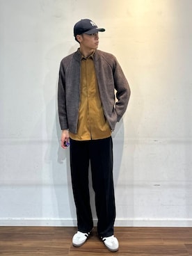 「ITEMS URBANRESEARCH（アイテムズ アーバンリサーチ）のマシンウォシャブルマシュマロドライバーズニット（カーディガン/ボレロ）」を使った、shunさん（メンズ・186cm）の秋コーディネート