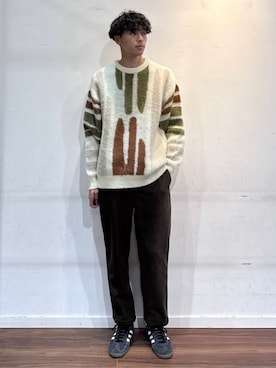 「冬の差し色コーデ」｜shunさん（メンズ・186cm）の冬コーディネート