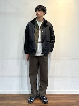 「アイテム（ミリタリージャケット）」を使った、shunさん（メンズ・186cm）の秋コーディネート