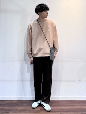 「アイテム（スウェット）」を使った、shunさん（メンズ・186cm）の秋コーディネート