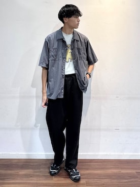「アイテム（シャツ/ブラウス）」を使った、shunさん（メンズ・186cm）の夏コーディネート