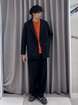 「アイテム（その他アウター）」を使った、shunさん（メンズ・186cm）の冬コーディネート