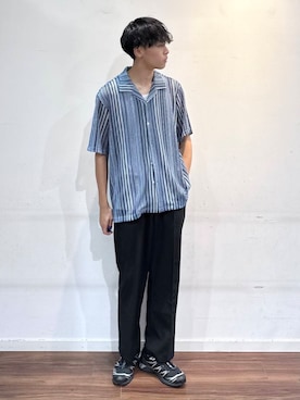 「アイテム（シャツ/ブラウス）」を使った、shunさん（メンズ・186cm）の夏コーディネート