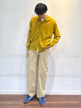 「アイテム（トップス）」を使った、shunさん（メンズ・186cm）の秋コーディネート