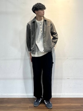 「寒い」｜「アイテム（その他アウター）」を使った、shunさん（メンズ・186cm）の冬コーディネート