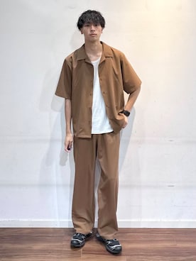 「アイテム（タンクトップ）」を使った、shunさん（メンズ・186cm）の夏コーディネート
