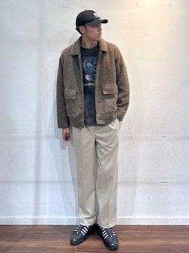 「寒い」｜「アイテム（ブルゾン）」を使った、shunさん（メンズ・186cm）の冬コーディネート