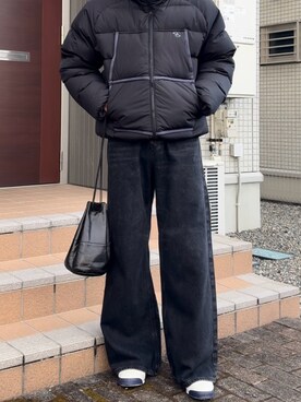 「DIESEL（ディーゼル）のアイテム（デニムパンツ）」を使った、たつさん（メンズ・168cm）の冬コーディネート