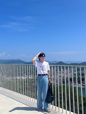 「BEAMS（ビームス）のアイテム（サンダル）」を使った、たつさん（メンズ・168cm）の夏コーディネート