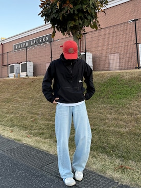 「アイテム（ナイロンジャケット）」を使った、たつさん（メンズ・168cm）の秋コーディネート