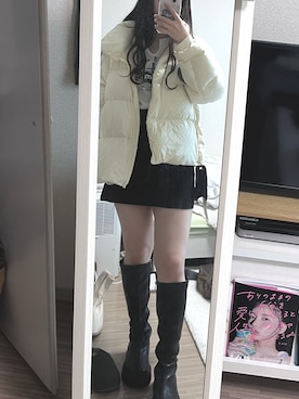 「SpRay PREMIUM（スプレイプレミアム）のアイテム（トップス）」を使った、ところてんさん（レディース・154cm）の冬コーディネート