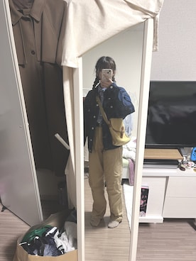 「classicalelf（クラシカルエルフ）のアイテム（デニムジャケット）」を使った、ところてんさん（レディース・154cm）の冬コーディネート