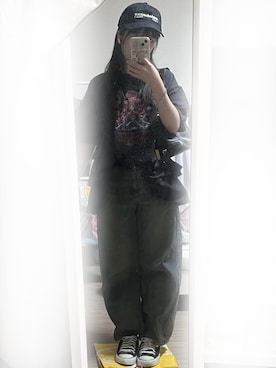 「アイテム（帽子）」を使った、ところてんさん（レディース・154cm）の夏コーディネート