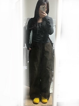 「SONA（ソナ）のアイテム（デニムパンツ）」を使った、ところてんさん（レディース・154cm）の秋コーディネート