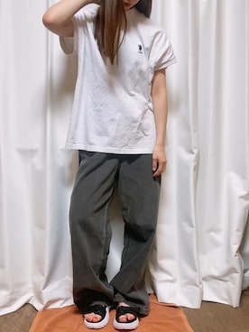 「POLO RALPH LAUREN（ポロ ラルフ ローレン）のアイテム（Tシャツ/カットソー）」を使った、べーさん（レディース・145cm）の夏コーディネート