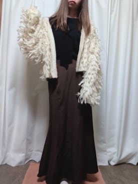 「アイテム（スカート）」を使った、べーさん（レディース・145cm）の冬コーディネート