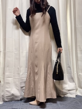 「ほめられ本命コーデ」｜「アイテム（ワンピース/ドレス）」を使った、べーさん（レディース・144cm）の冬コーディネート