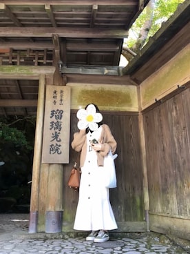 「アイテム（スニーカー）」を使った、べーさん（レディース・145cm）の秋コーディネート