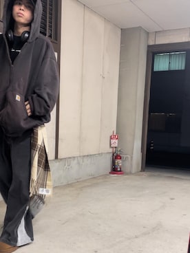「Re:make（リメイク）のアイテム（パンツ）」を使った、りゅうさん（メンズ・168cm）の秋コーディネート