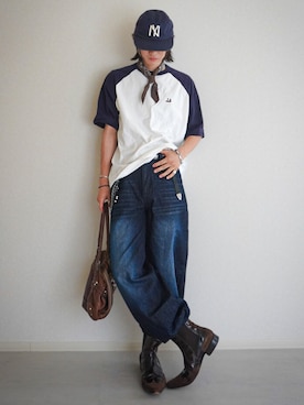 「Parts Lab.（パーツラボ）のアイテム」を使った、soshunさん（メンズ・169cm）の夏コーディネート
