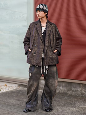 「アイテム（テーラードジャケット）」を使った、soshunさん（メンズ・169cm・20代）の秋コーディネート
