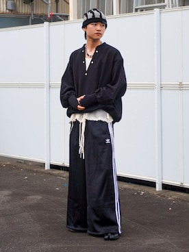 「アイテム（ニットキャップ/ビーニー）」を使った、soshunさん（メンズ・169cm）の秋コーディネート