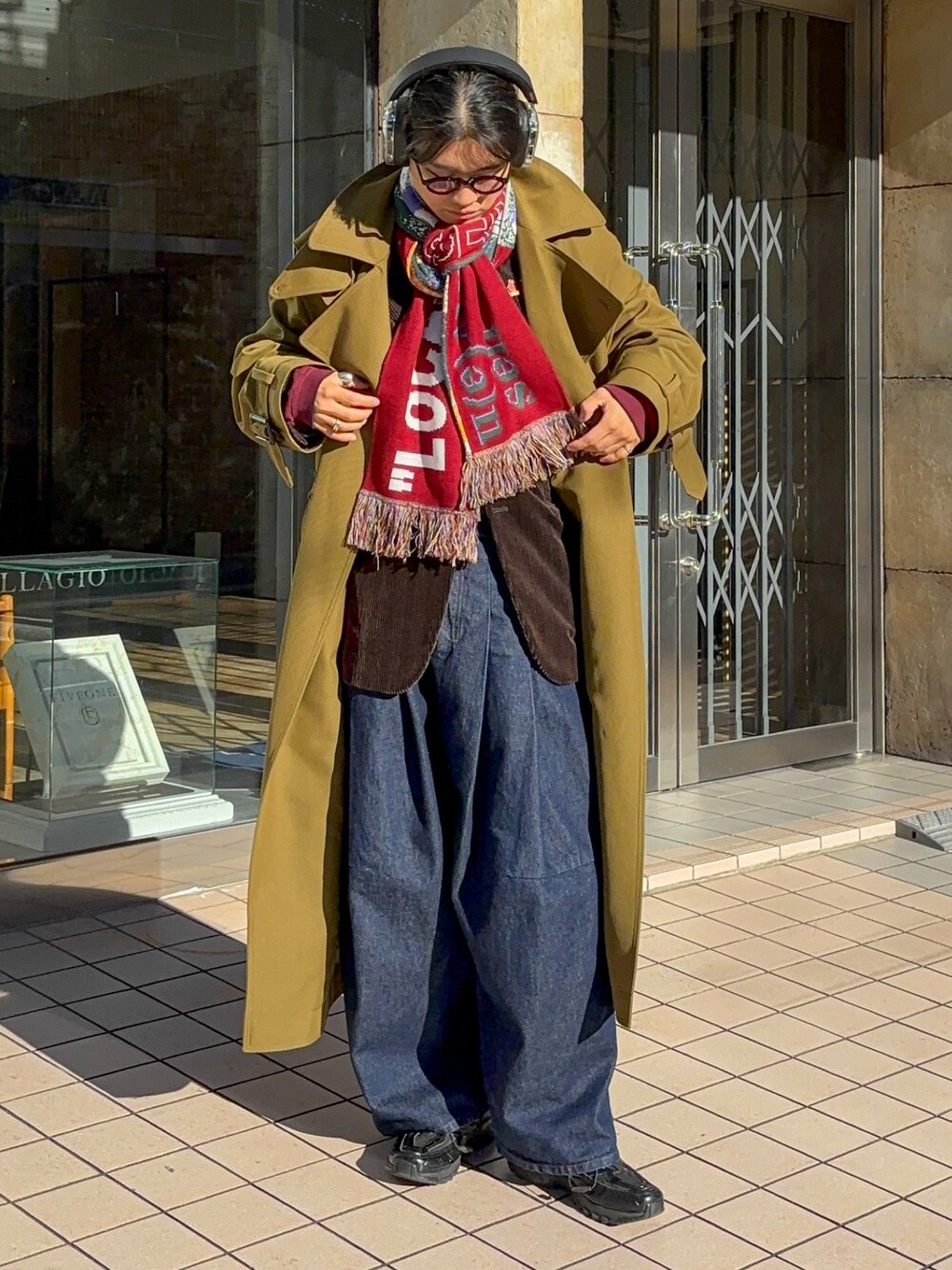 SLY（スライ）の「JQ PATTERN MUFFLER ジャガード パターン