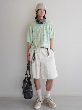 「OSOI（オソイ）のアイテム」を使った、soshunさん（メンズ・169cm）の秋コーディネート