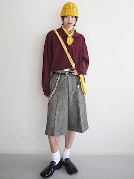 「WISH FOR EVER（ウィッシュフォーエバー）のアイテム」を使った、soshunさん（メンズ・169cm）の夏コーディネート
