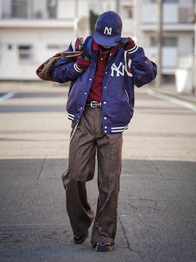 「アイテム（ハンドバッグ）」を使った、soshunさん（メンズ・169cm・20代）の秋コーディネート