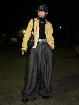 「アイテム（アクセサリー）」を使った、soshunさん（メンズ・169cm）の秋コーディネート