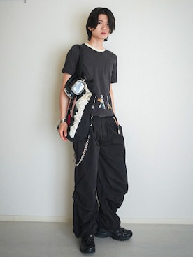 「Desigual（デシグアル）のアイテム」を使った、soshunさん（メンズ・169cm）の夏コーディネート