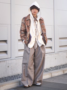 「Paraboot（パラブーツ）のアイテム」を使った、soshunさん（メンズ・169cm）の冬コーディネート